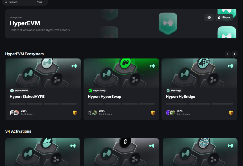 Layer3 Hyperliquid HypeEVM